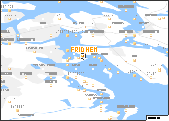 map of Fridhem