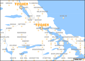 map of Fridhem