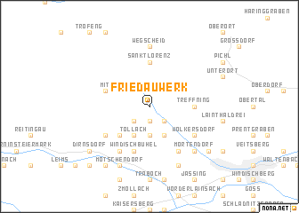 map of Friedauwerk