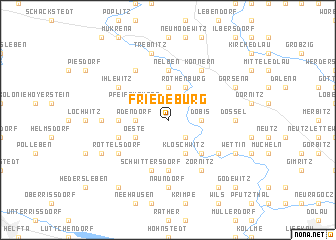 map of Friedeburg