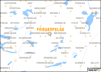 map of Friedenfelde