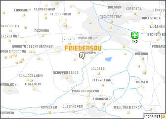 map of Friedensau