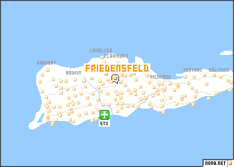 map of Friedensfeld