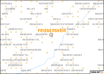 map of Friedensheim