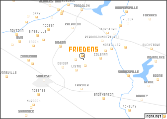 map of Friedens