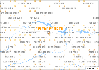 map of Friedersbach