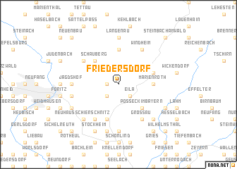 map of Friedersdorf