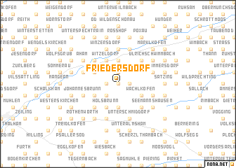 map of Friedersdorf