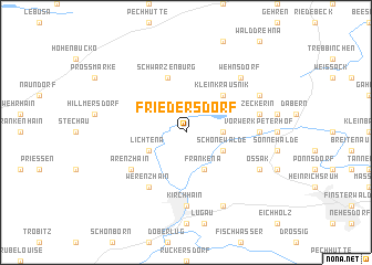 map of Friedersdorf