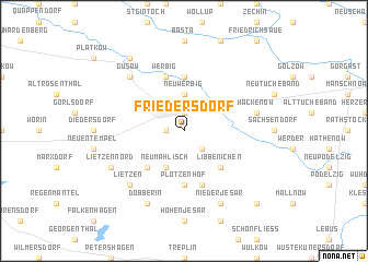 map of Friedersdorf