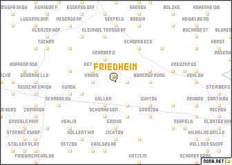 map of Friedheim