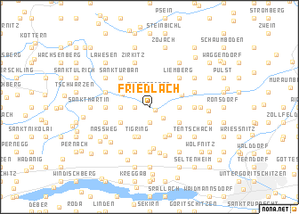 map of Friedlach