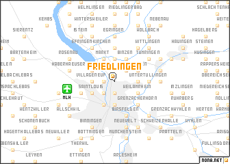 map of Friedlingen