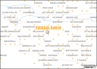 map of Friedolsheim