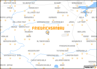 map of Friedrichsanbau