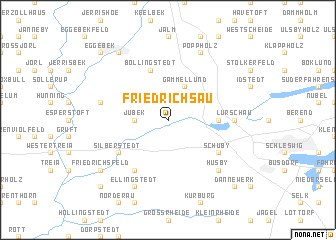 map of Friedrichsau