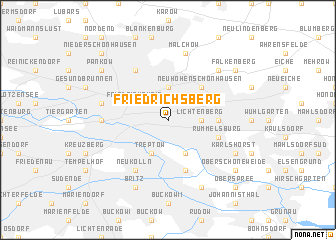 map of Friedrichsberg