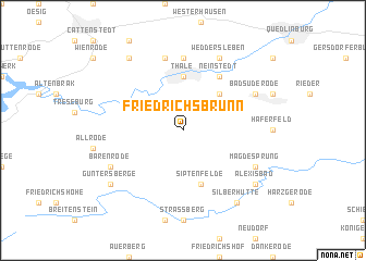 map of Friedrichsbrunn