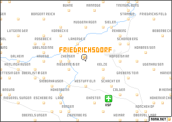 map of Friedrichsdorf