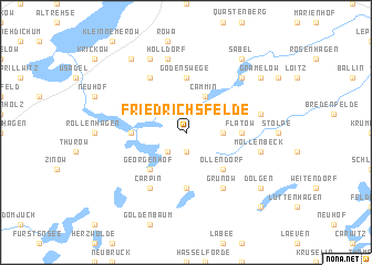 map of Friedrichsfelde