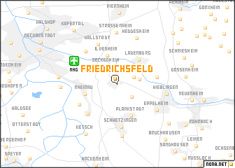 map of Friedrichsfeld