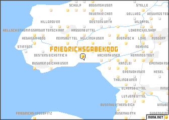 map of Friedrichsgabekoog