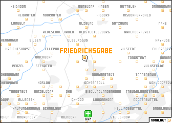 map of Friedrichsgabe