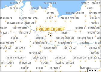 map of Friedrichshof