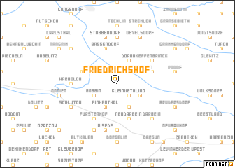 map of Friedrichshof