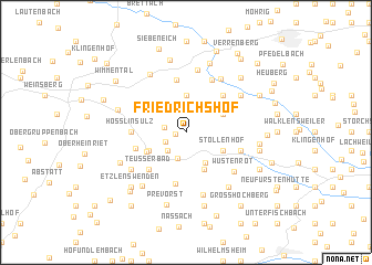 map of Friedrichshof