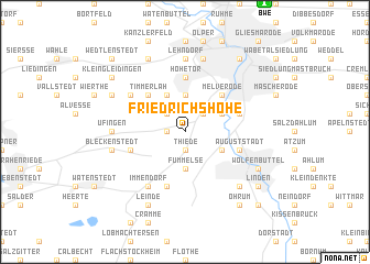 map of Friedrichshöhe