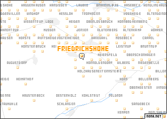 map of Friedrichshöhe