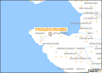 map of Friedrichskoog