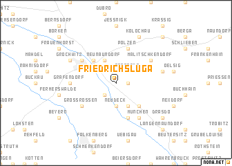 map of Friedrichsluga