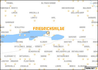 map of Friedrichsmilde