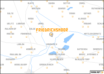 map of Friedrichsmoor