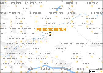 map of Friedrichsruh