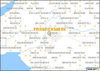 map of Friedrichswerk