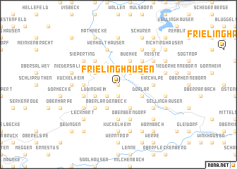 map of Frielinghausen