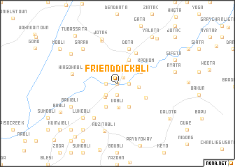 map of Friend Dickbli