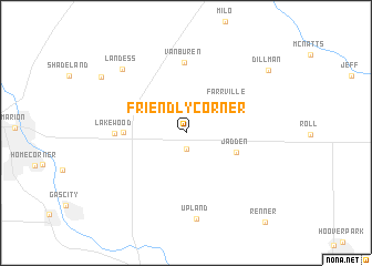 map of Friendly Corner