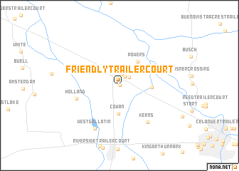 map of Friendly Trailer Court