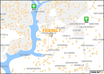 map of Friendly