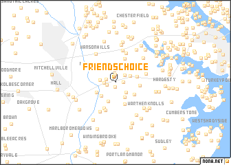 map of Friends Choice