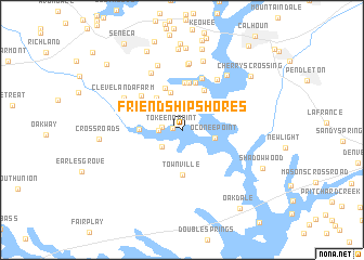 map of Friendship Shores