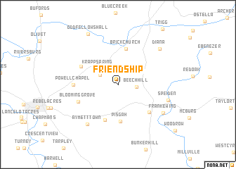 map of Friendship