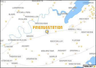 map of Friends Station