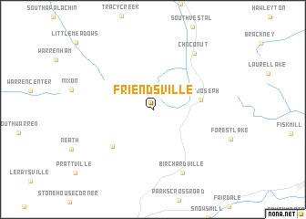 map of Friendsville