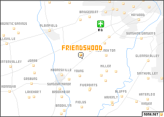 map of Friendswood