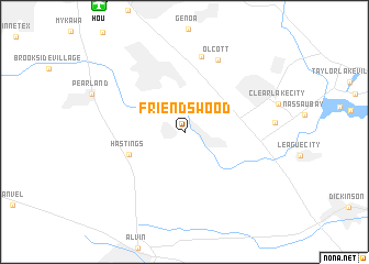 map of Friendswood